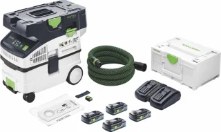 Wat vinden we goed aan de Festool CTMC MIDI snoerloze mobiele stofafzuiger