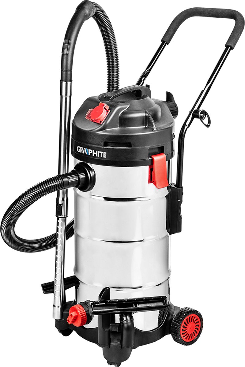 Graphite Bouwstofzuiger 1500W 40L Nat en Droog