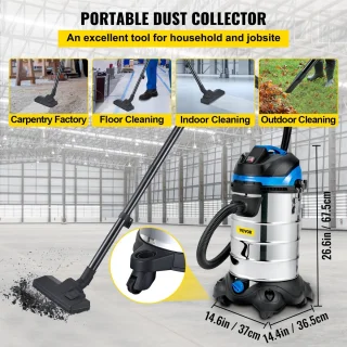 Industriële Nat Droog Stofzuiger 30L 1200W Hepa Filter