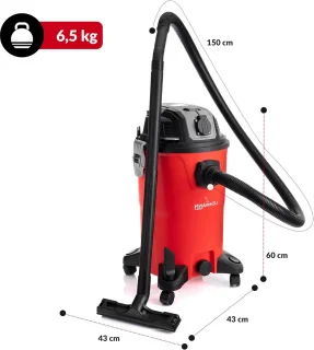Industriële nat-/droogstofzuiger 30 L