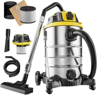 Industriële nat- en droogzuiger 30L 2200W review