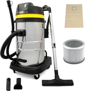 Industriële Nat/Droog Stofzuiger 60L 1400W Zwart