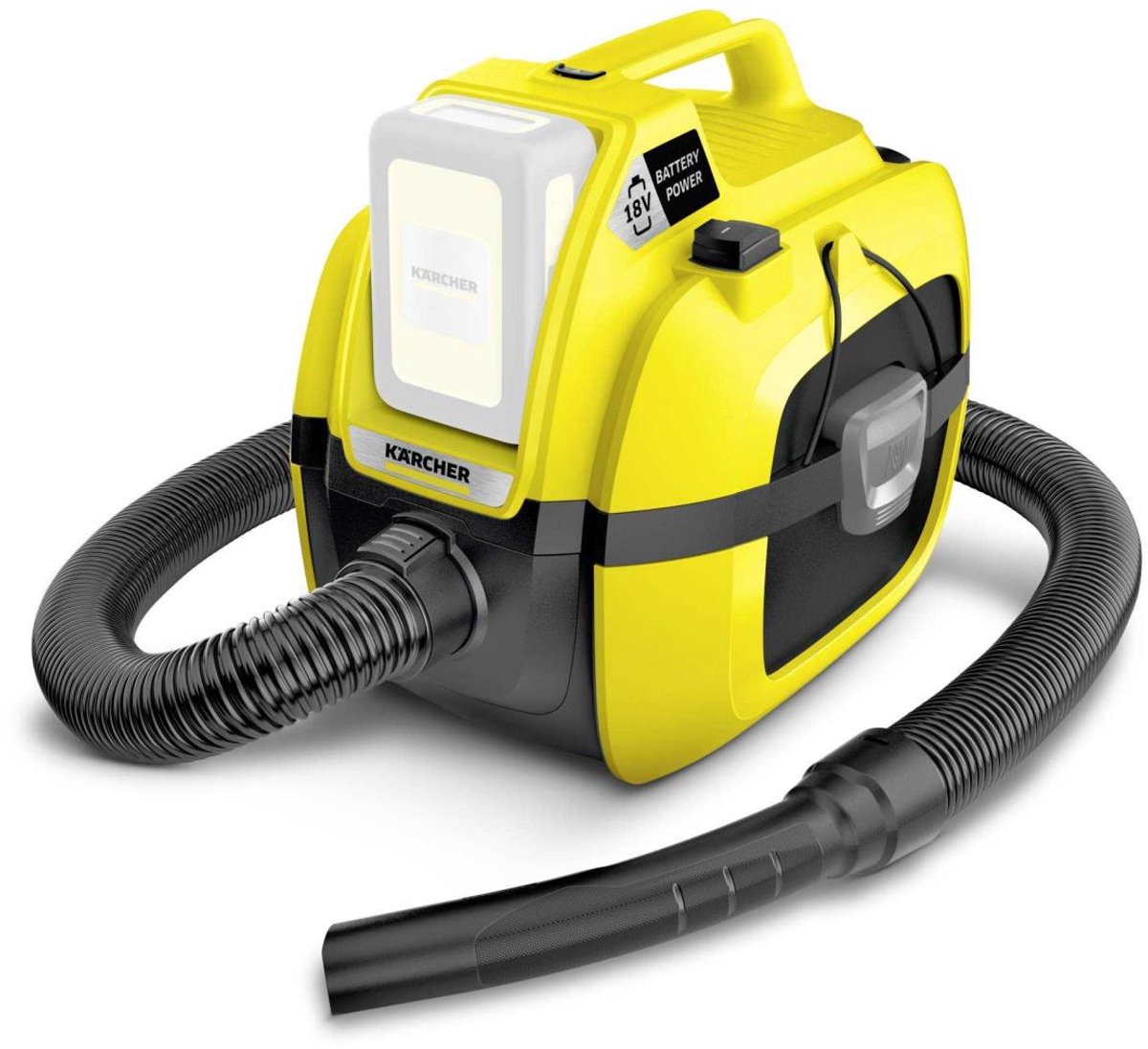 Kärcher WD 1 Compact Battery Nat- en Droogzuiger 18V 7L