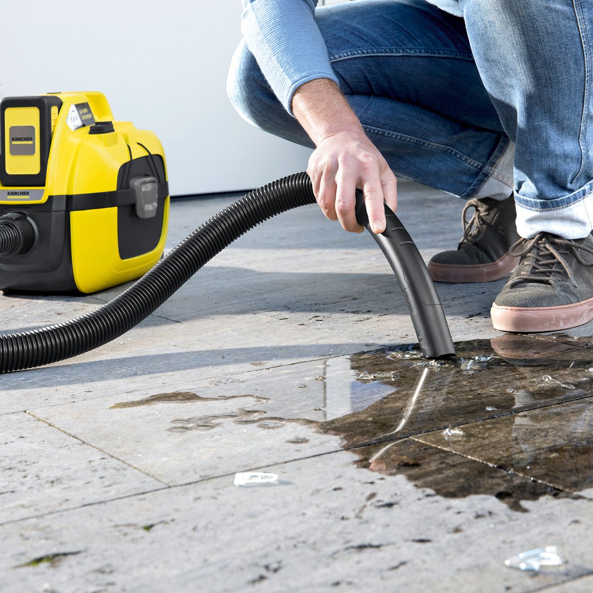 Kärcher WD 1 Compact Battery Nat- en Droogzuiger 18V 7L