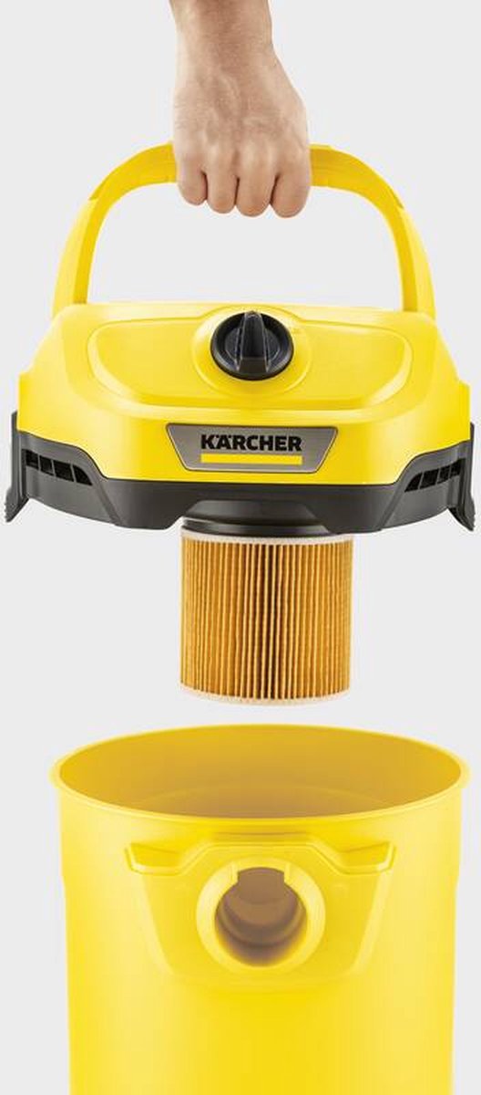 Kärcher WD2 PLUS Stofzuiger 1000W Yellow/Black