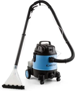 Klarstein Reinraum 2G nat- en droogzuiger, 20 liter, 1250 watt, zwart-blauw