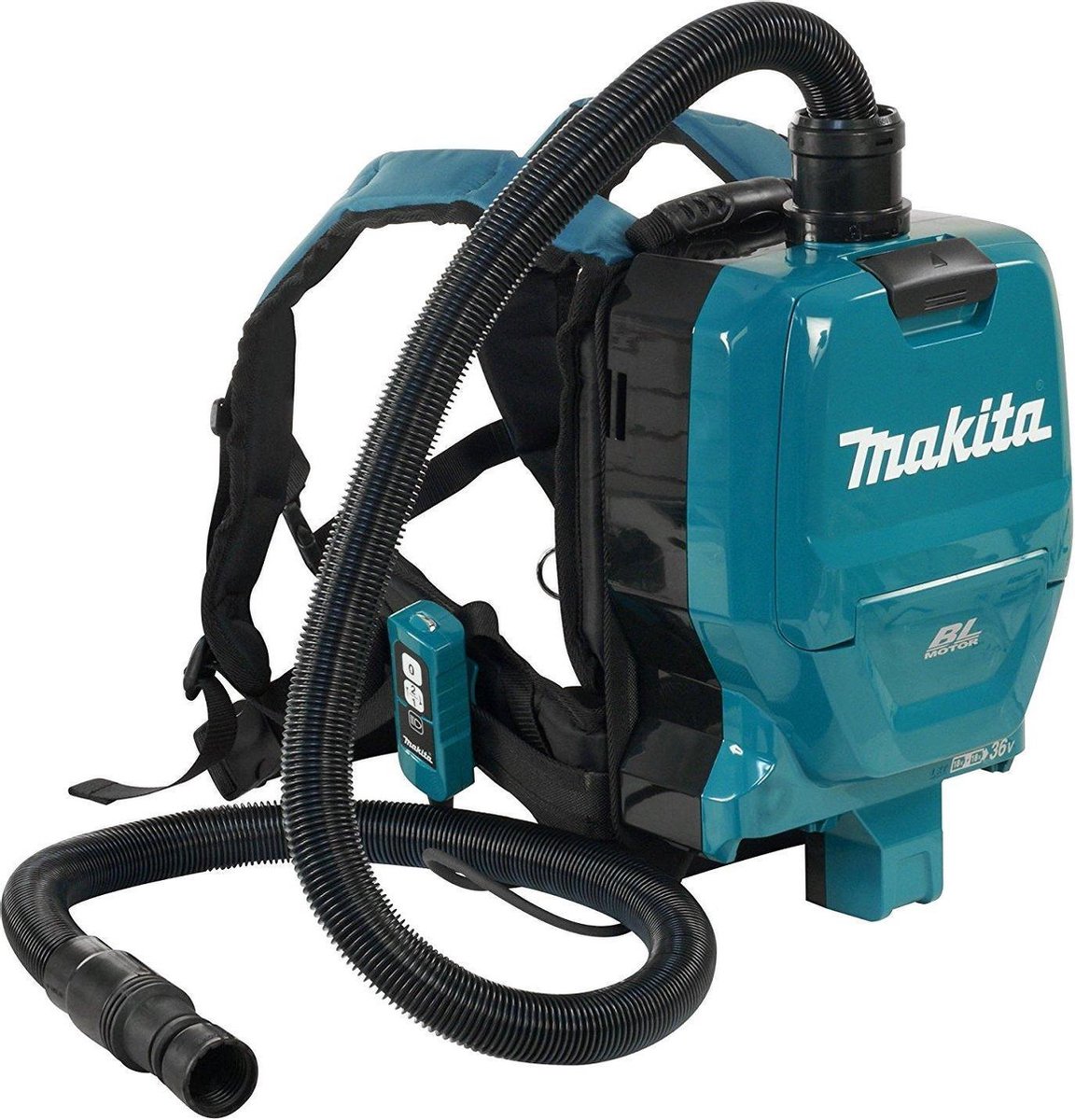 De Makita DVC260ZX accustofzuiger 2x18V zonder accu's en lader in één oogopslag
