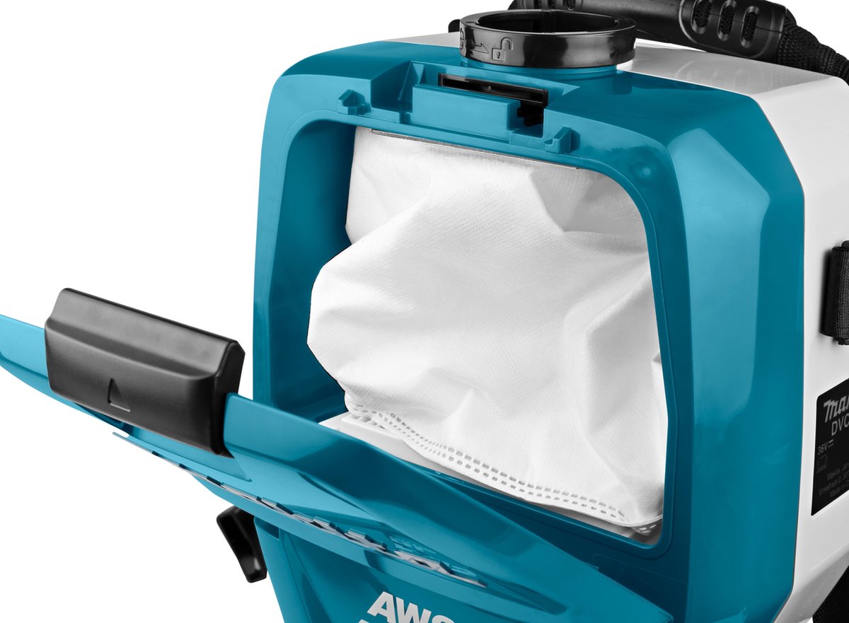Makita DVC265ZXU Accu Rugstofzuiger 2x18V Basic Body