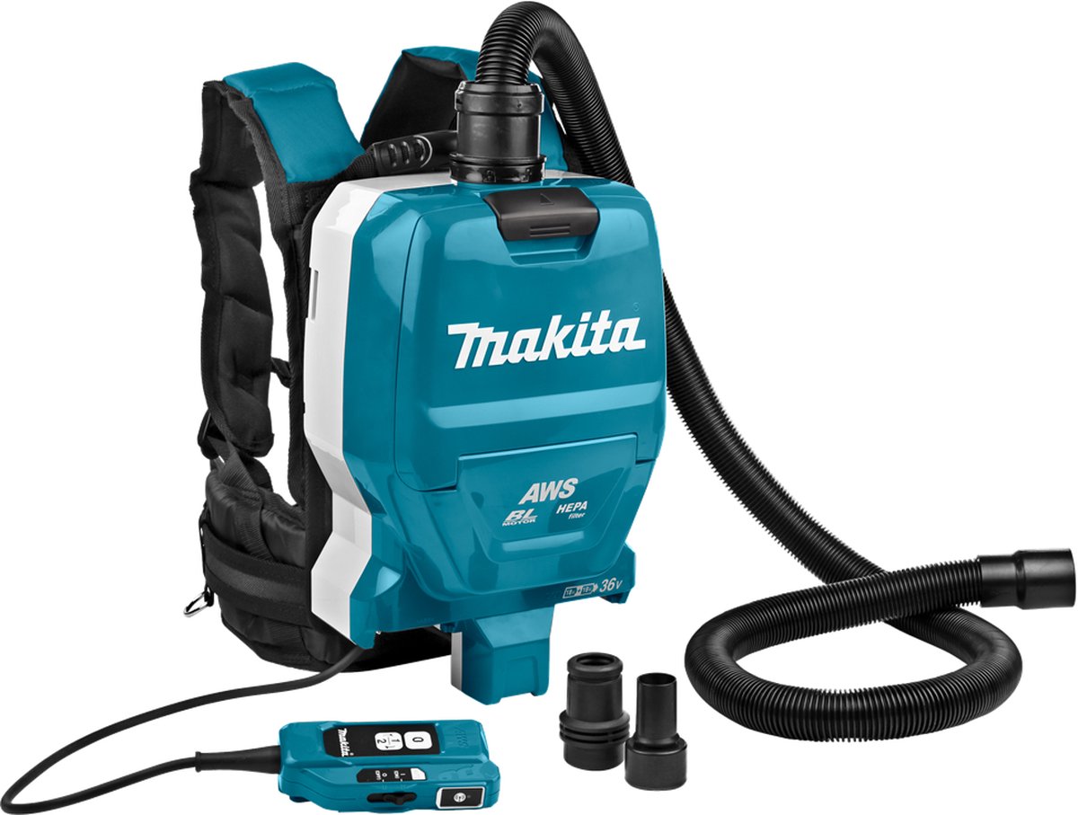 Makita DVC265ZXU Accu Rugstofzuiger 2x18V Basic Body