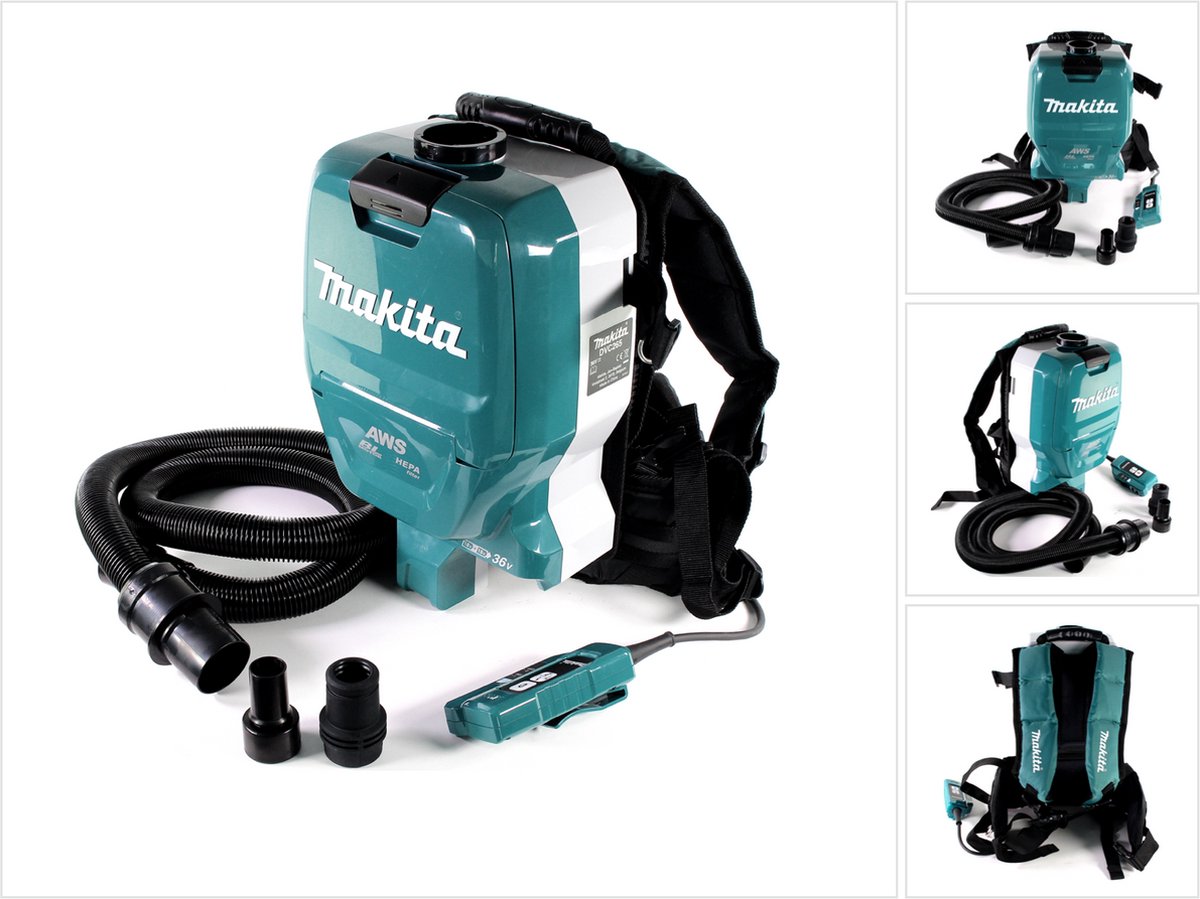 Makita DVC265ZXU Accu Rugstofzuiger 2x18V Basic Body