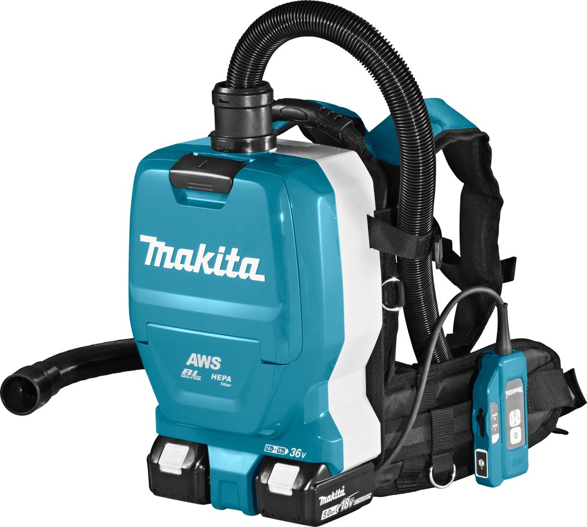 Makita DVC265ZXU Accu Rugstofzuiger 2x18V Basic Body