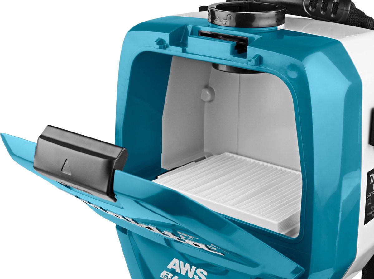 Makita DVC265ZXU Accu Rugstofzuiger 2x18V Basic Body
