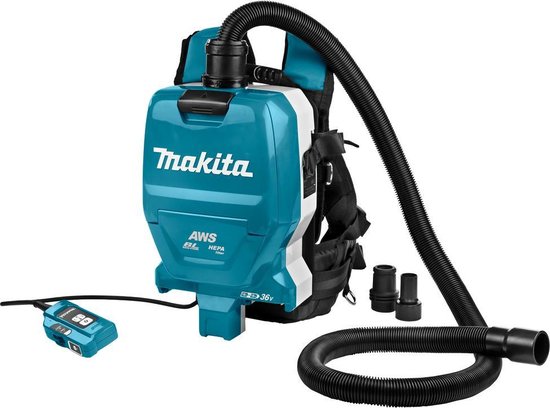 Makita DVC265ZXU Accu Rugstofzuiger 2x18V Basic Body