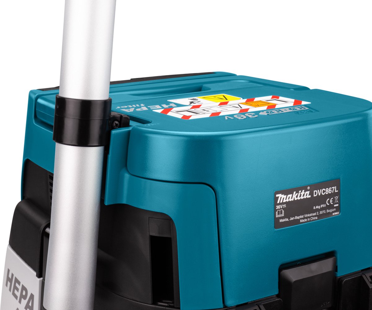 Wat vinden we goed aan de Makita DVC867LZX4 Accu Stofzuiger Basic Body 2x18V
