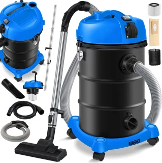 MASKO® Alleszuiger 6IN1 Nat- en Droogzuiger 2300W 30L Blauw
