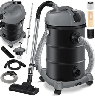 MASKO® Alleszuiger 6IN1 Nat- en Droogzuiger 2300W 30L Grijs