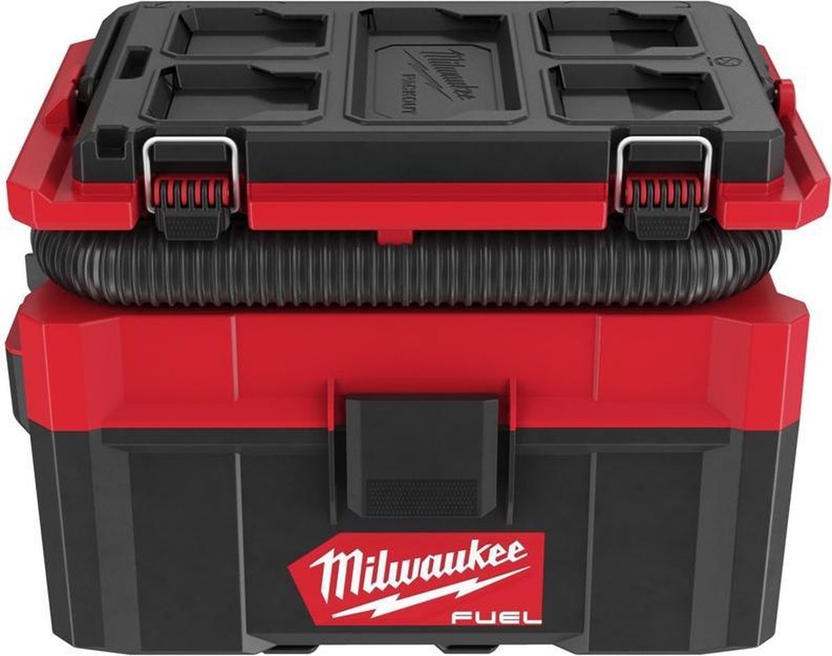 De Milwaukee M18 FPOVCL-0 PACKOUT Nat/Droogzuiger 18V Basic Body in één oogopslag