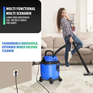 Nat en droog waterstofzuiger 1800W 15L blauw