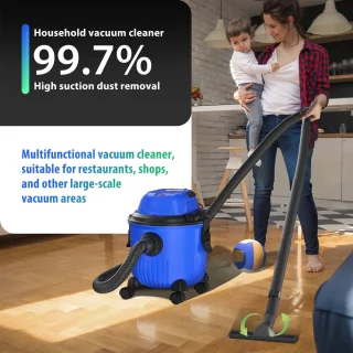 Nat en droog waterstofzuiger 1800W 15L blauw