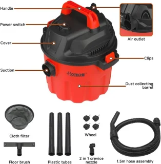 Nat- en droogzuiger 10 L 800 W