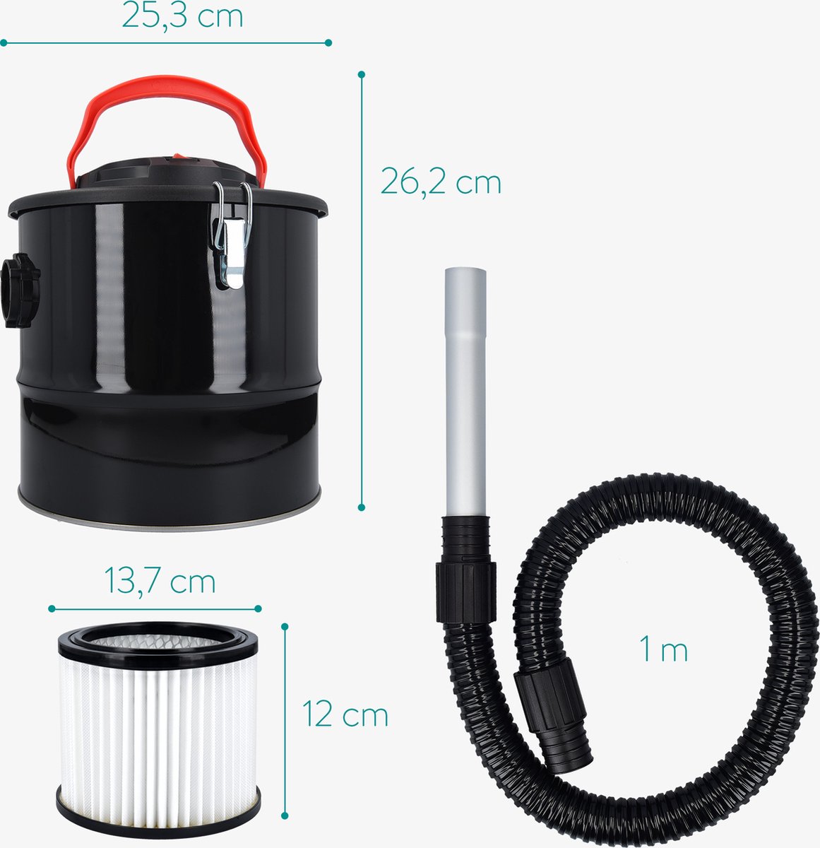 Navaris 800W aszuiger 10L reservoir