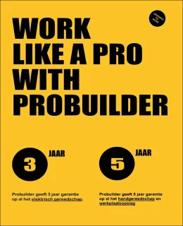 Probuilder Bouwstofzuiger Nat-/Droogzuiger 25 L