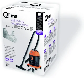 Qlima WDZ 520 Nat- en Droogzuiger 20L 1200W