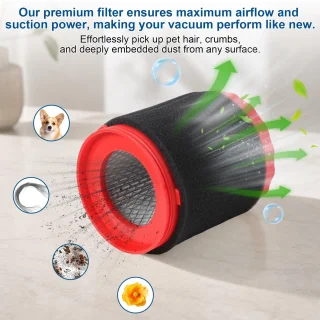 Reservefilters voor industriële stofzuiger GAS 18V-10 L, 2 stuks