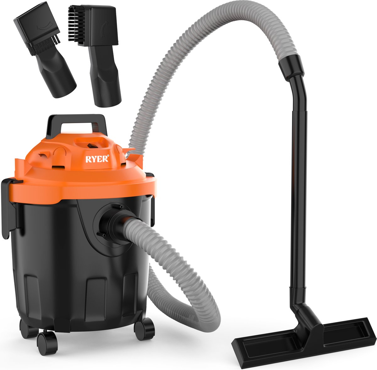 De RYER 3-1 Nat- en Droogzuiger 18L 1200W in één oogopslag