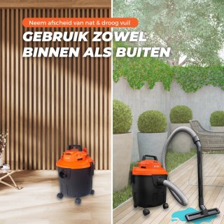 RYER 3-1 Nat- en Droogzuiger 18L 1200W