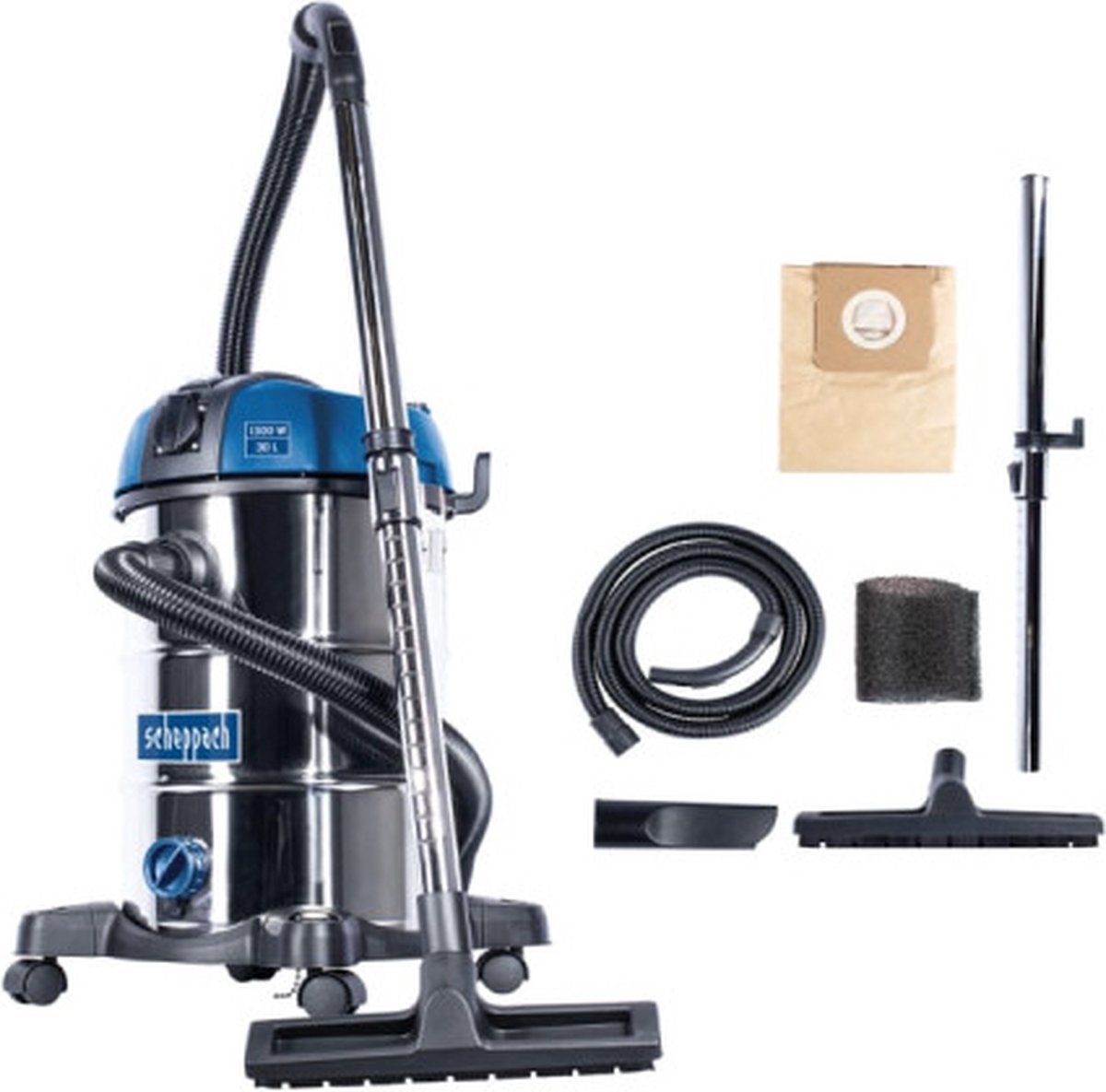 Scheppach NTS30 nat- en droogstofzuiger 30L