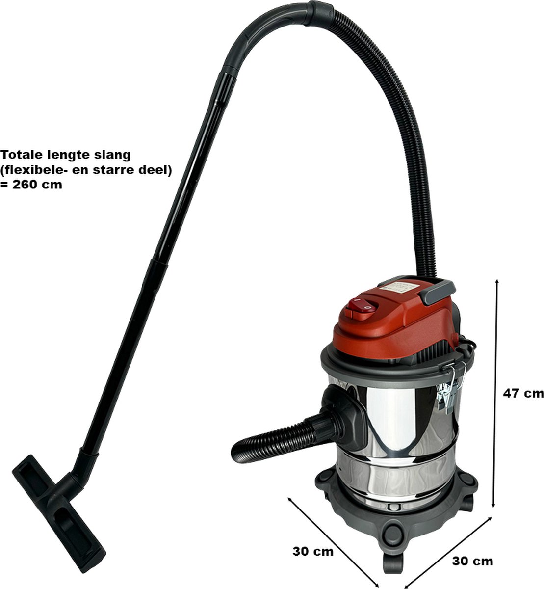 SHARK Bouwstofzuiger Nat en Droog 1200W RVS 15L
