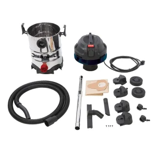 Silverline 1250 W nat-droog stofzuiger 30L