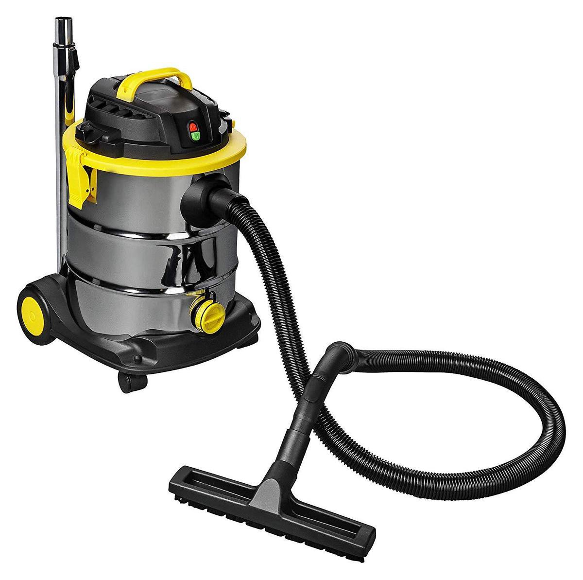 Stofzuiger nat en droog RVS 1200W 25L