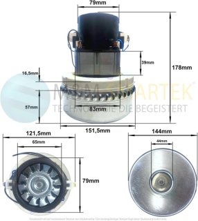 Wat vinden we goed aan de Universele stofzuigermotor voor reinigingsmachine