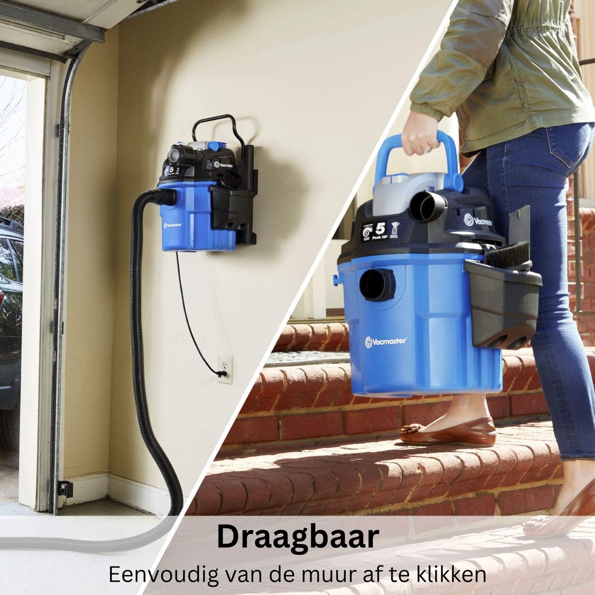 Vacmaster VWM1518R Wandstofzuiger 1500W Nat/Droog