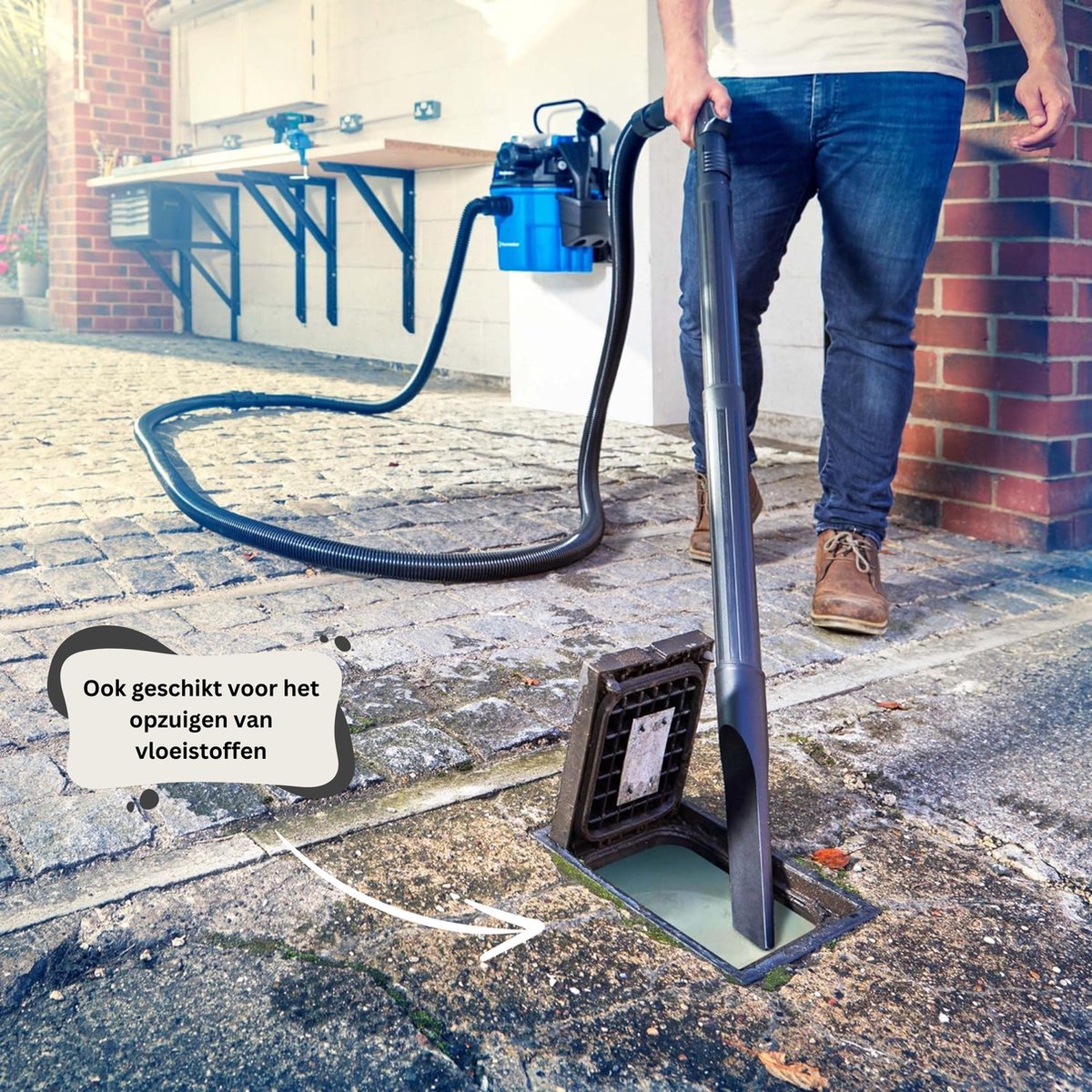 Vacmaster VWM1518R Wandstofzuiger 1500W Nat/Droog