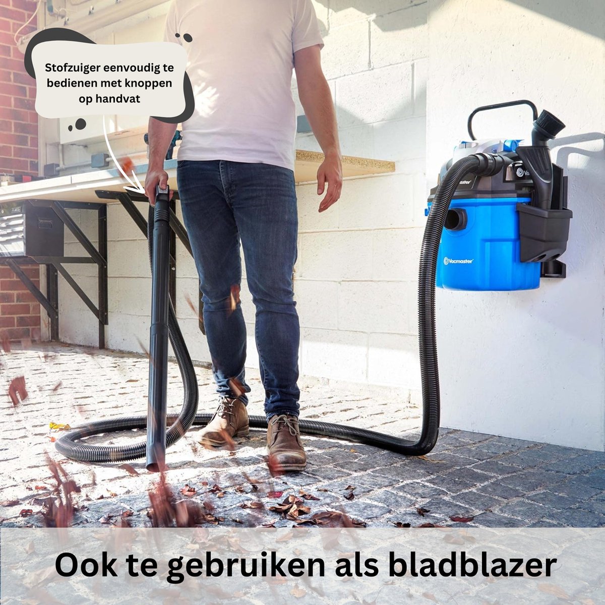 Vacmaster VWM1518R Wandstofzuiger 1500W Nat/Droog