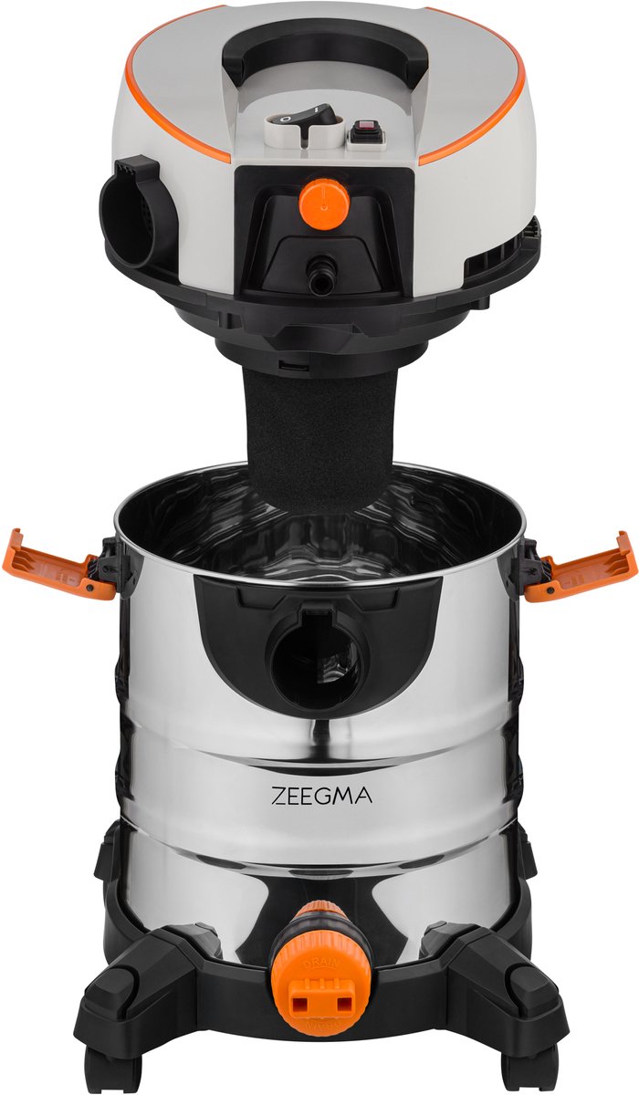 Zeegma Pro Aqua Silver 1400W Stofzuiger met Wasfunctie
