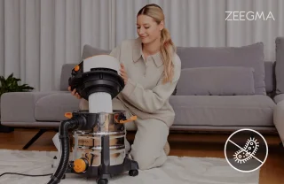 Zeegma Pro Aqua Silver 1400W Stofzuiger met Wasfunctie