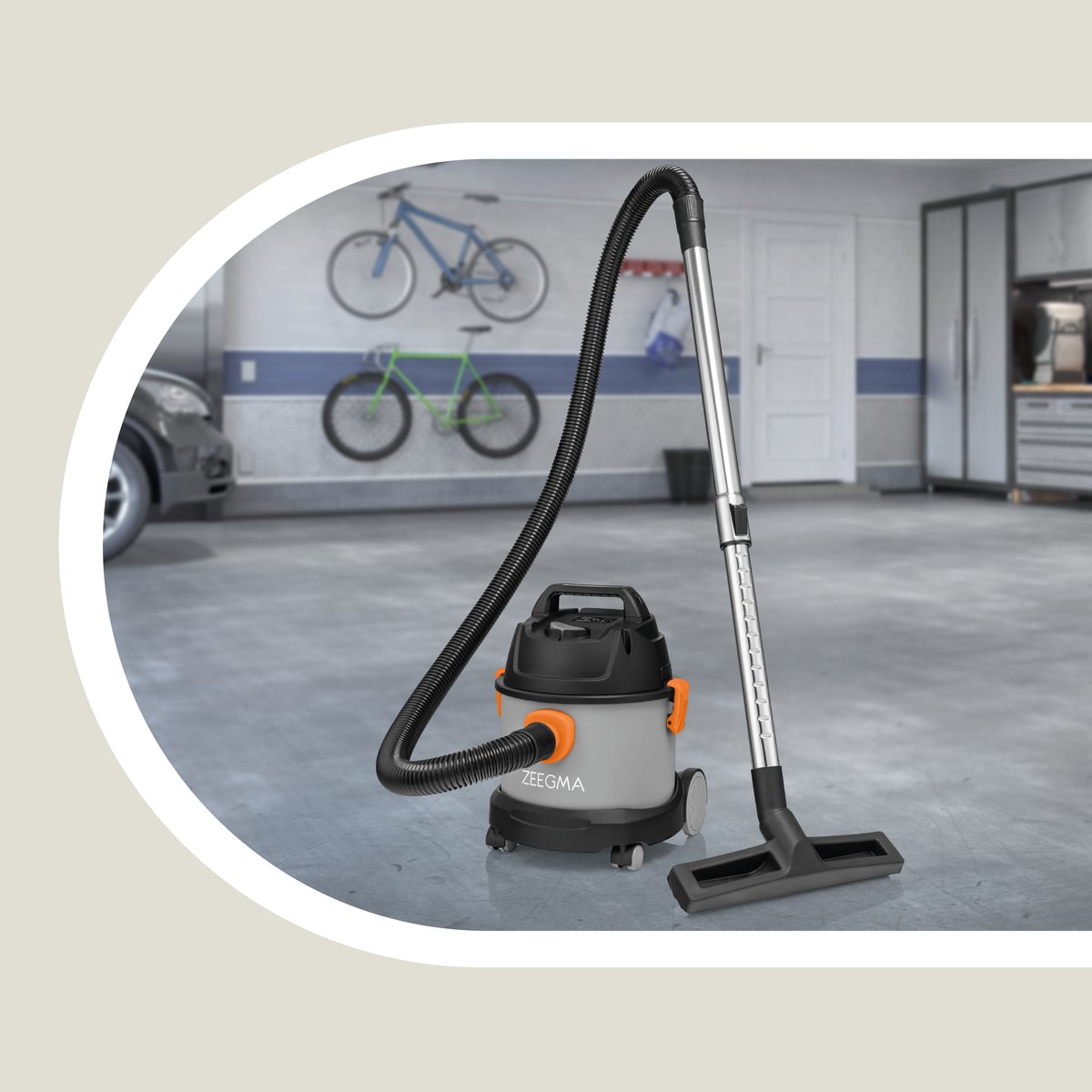 Zeegma Pro Compact Stofzuiger 1000W 6L Met en Zonder Zak