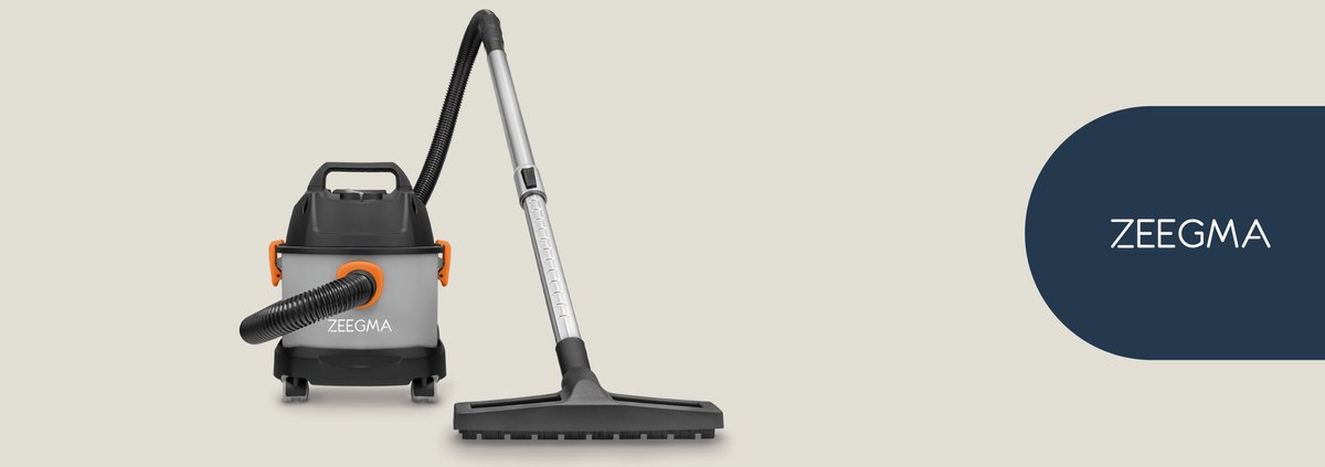 Zeegma Pro Compact Stofzuiger 1000W 6L Met en Zonder Zak