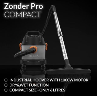 Zeegma Pro Compact Stofzuiger 1000W 6L
