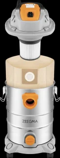 Zeegma Pro Multi Silver Stofzuiger 1600W 25L RVS Tank