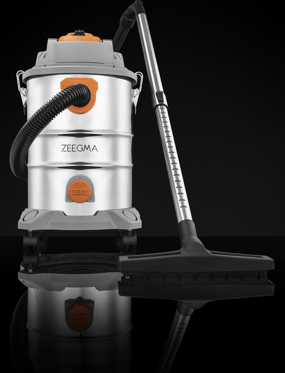 Zeegma Pro Multi Silver Stofzuiger 1600W 25L RVS Tank