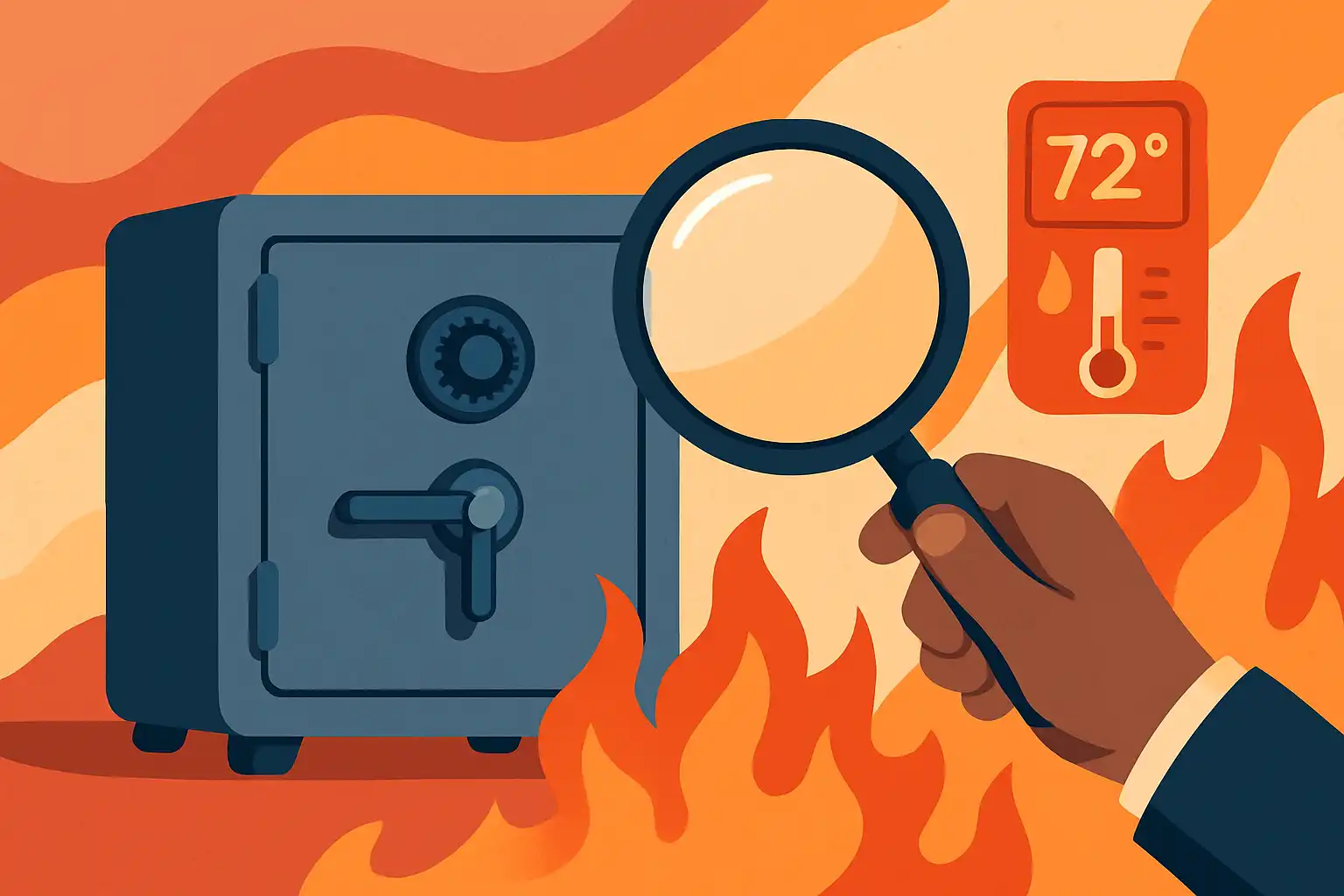 Hoe je je brandwerende kluis test zonder hem in brand te steken