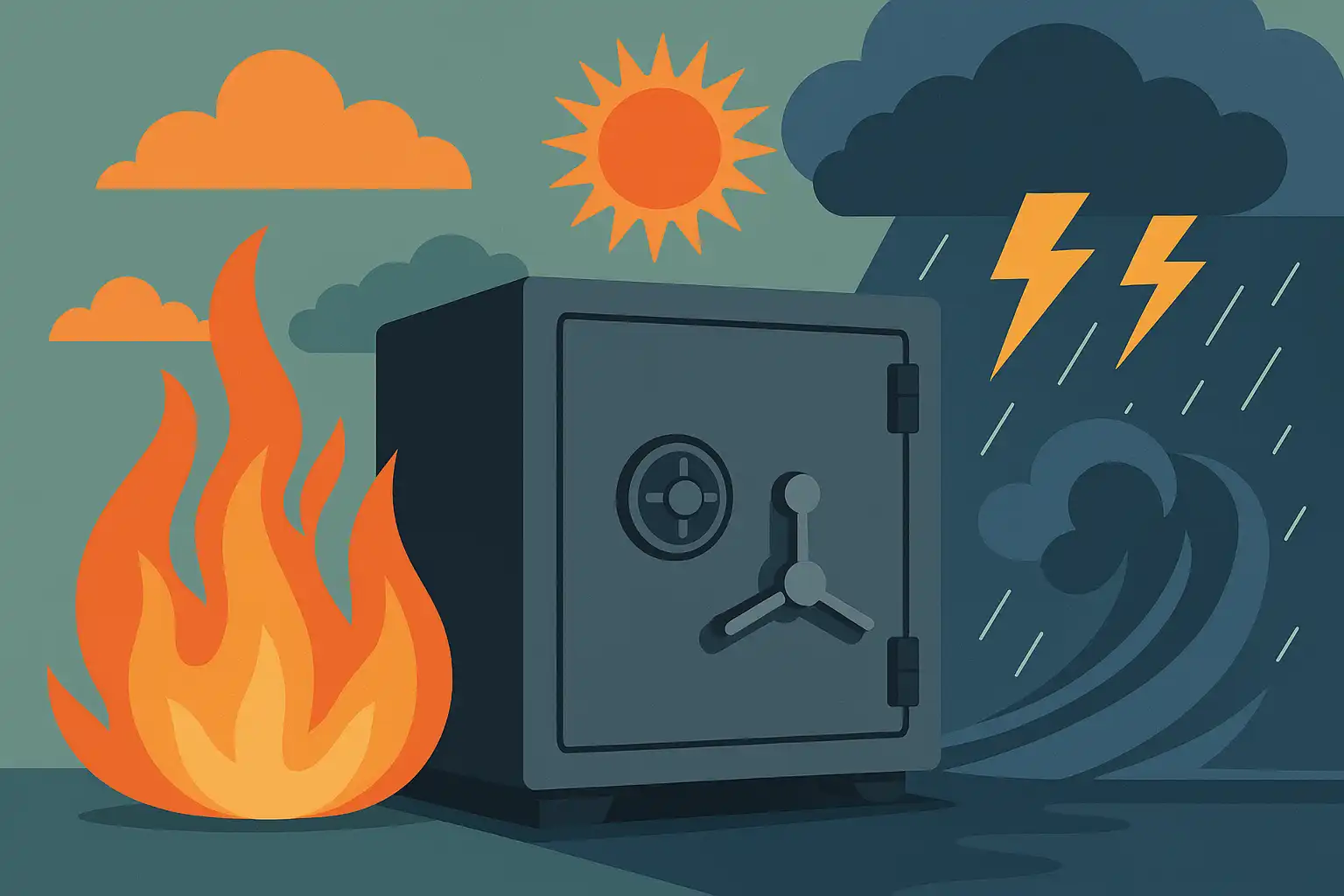 Klimaatproof beveiliging: zo kies je een brandwerende kluis die ook bestand is tegen extreem weer