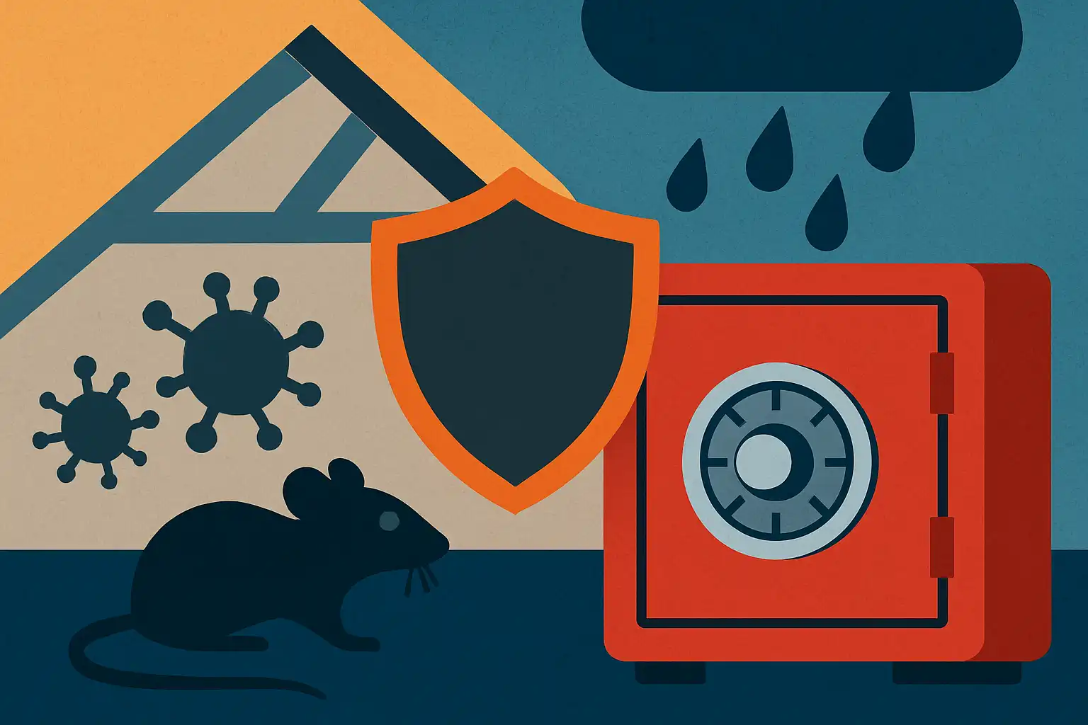 Langdurige opslag op zolder of in de kelder: zo bescherm je je brandwerende kluis tegen vocht, schimmel en knaagdieren