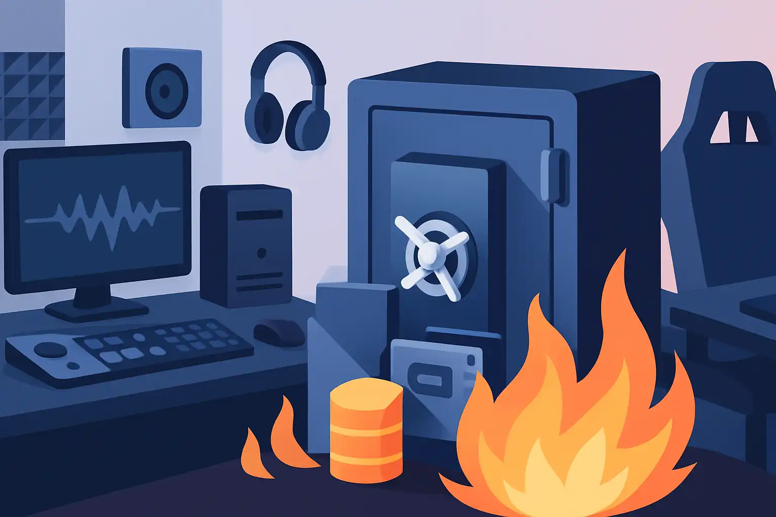 Thuisstudio of gaming room? zo houd je dure apparatuur en data veilig met een brandwerende kluis