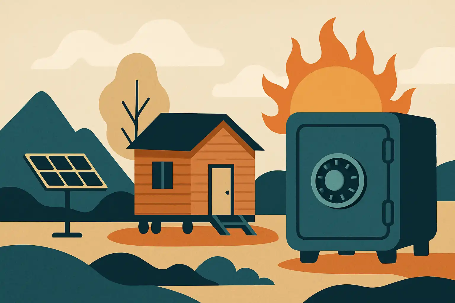 Tiny house of off-grid wonen? zo kies je een brandwerende kluis die past bij klein en mobiel leven